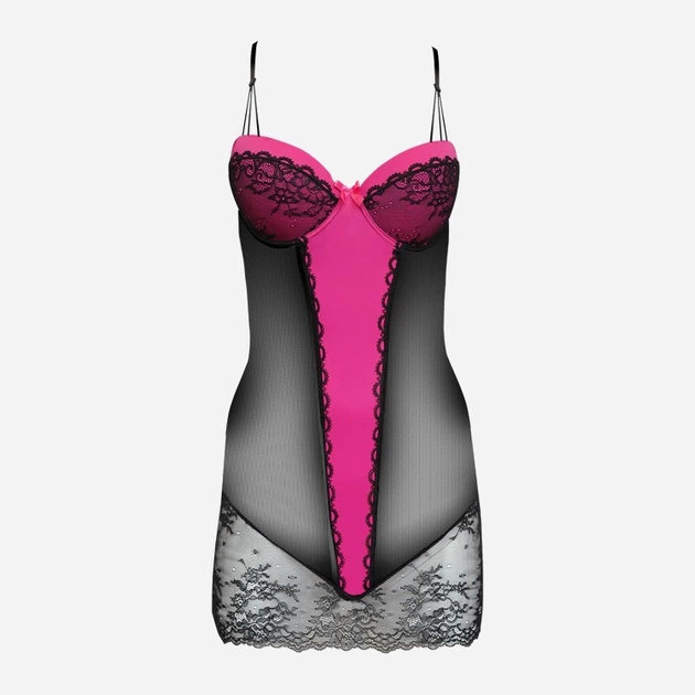 Еротичний комплект (пеньюар + трусики-стринги) LivCo Corsetti Fashion Nancy LC 90203 S/M Різнокольоровий - зображення 4