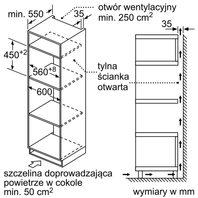 Kuchenka mikrofalowa do zabudowy BOSCH Seria 6 CMA585GS0 - obraz 6