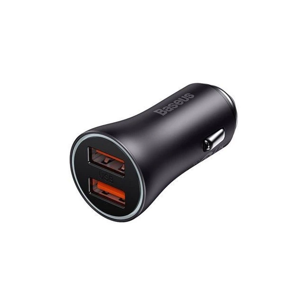 Автомобильное зарядное устройство Baseus Black Contactor Max Dual Fast Charger Car Charger U+U 60W CGJM000013 - Фото 4 Автомобильное зарядное устройство Baseus Black Contactor Max Dual Fast Charger Car Charger U+U 60W CGJM000013 - изображение 4