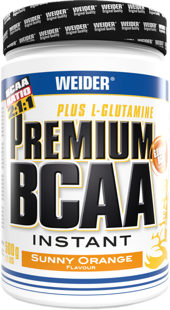 Aminokwasy Weider Premium BCAA Instant Powder 500 g Pomarańcza (4044782317006) - obraz 1