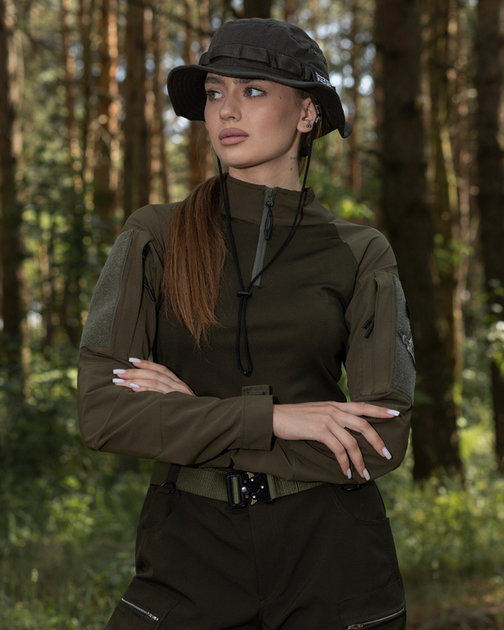 Жіноча сорочка тактична BEZET Combat хакі - XS - зображення 1