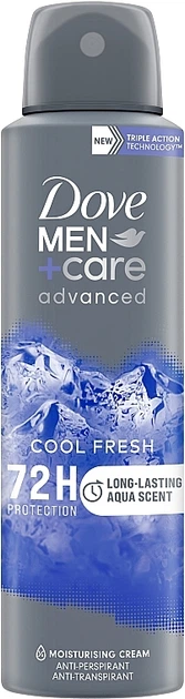 Дезодорант-антиперспірант "Прохолодна свіжість" 72 години - Dove Men+Care Cool Fresh 72H 150ml (1206197-140301) - Фото 1 Дезодорант-антиперспірант "Прохолодна свіжість" 72 години - Dove Men+Care Cool Fresh 72H 150ml (1206197-140301) - изображение 1
