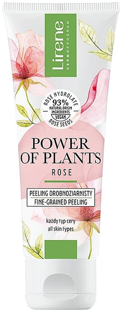 Микрогранулярный пилинг для лица - Lirene Power Of Plants Rose Microgranular Peeling 75ml (1209594-133243) - изображение 1