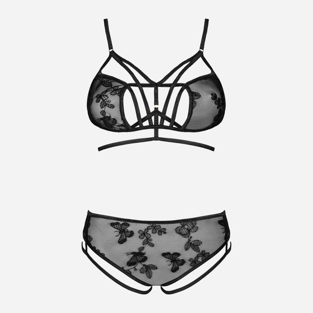 Еротичний комплект (бюстгальтер + трусики-хіпстери) CoFashion Tinssel CF 90688 L/XL Чорний (5902767123273) - зображення 6