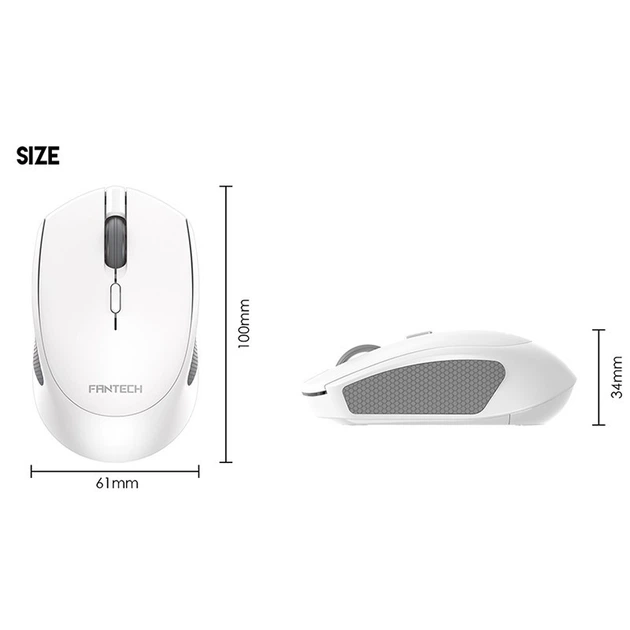 Беспроводная мышь Fantech W190 |BT 5.0, 2.4G, 1600dpi| для пк и ноутбуков white - изображение 11
