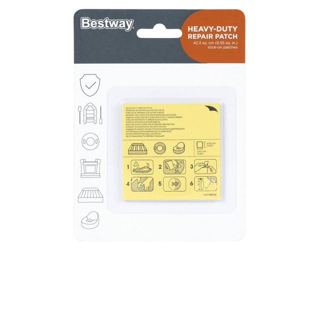 Ремкомплект (латки 6,5см * 6,5см) BestWay 10шт для надувных матрасов и ...