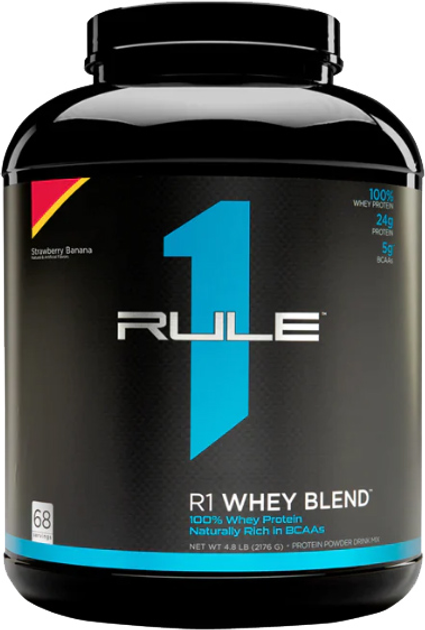 Протеин R1 (Rule One) Whey Blend 2.27 кг клубнично-банановый ...