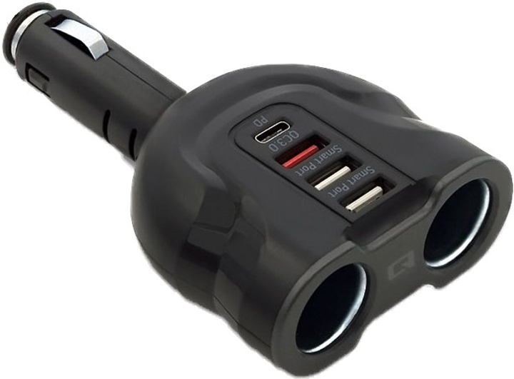 Ładowarka samochodowa Qoltec Car Charger (50641) Czarna - obraz 3