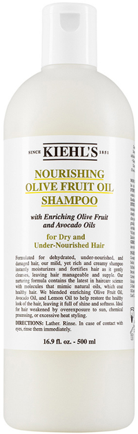 Живильний шампунь з олією оливи для сухого волосся Kiehl's Nourishing Olive Fruit Oil 500 мл (3605975024333) - зображення 1