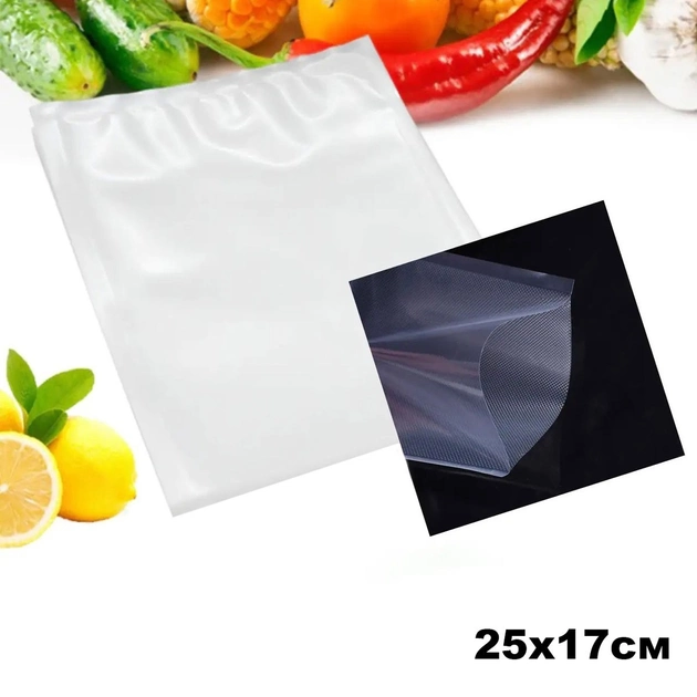 Вакуумный упаковщик для продуктов питания вакууматор Vacuum Sealer + 10 пакетов для вакууматора Черный (VAKU 168) - зображення 8