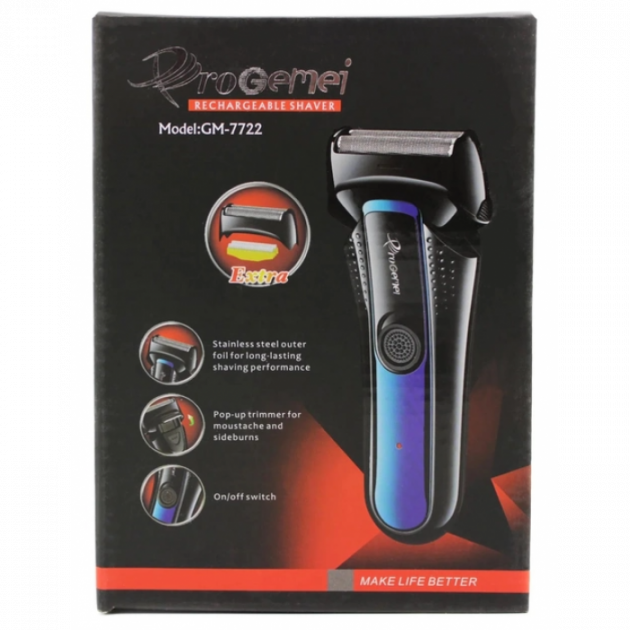Електробритва для бороди акумуляторна бездротова ProGemei GM-7722 - зображення 3