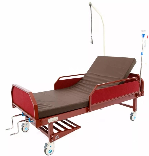 Кровать для лежачих больных MED1-C09UA (коричневая) (MED1-C09UA) - изображение 1