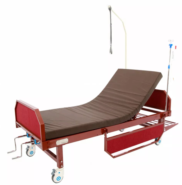 Ліжко для лежачих хворих MED1-C09UA (коричневе) (MED1-C09UA) - зображення 2