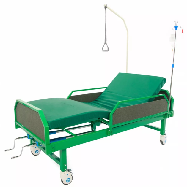 Ліжко для лежачих хворих MED1-C09UA (зелене) (MED1-C09UA) - зображення 1