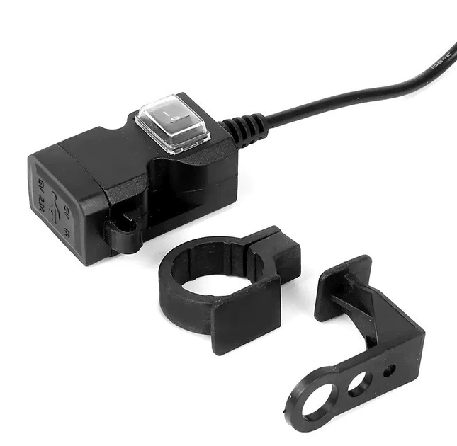 USB зарядка юсб на кермо мотоцикла електросамоката