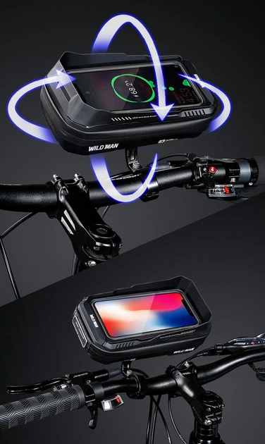 Велосумка на руль для телефона Wild Man XT3S - Фото 8 Велосумка на руль для телефона Wild Man XT3S - изображение 8