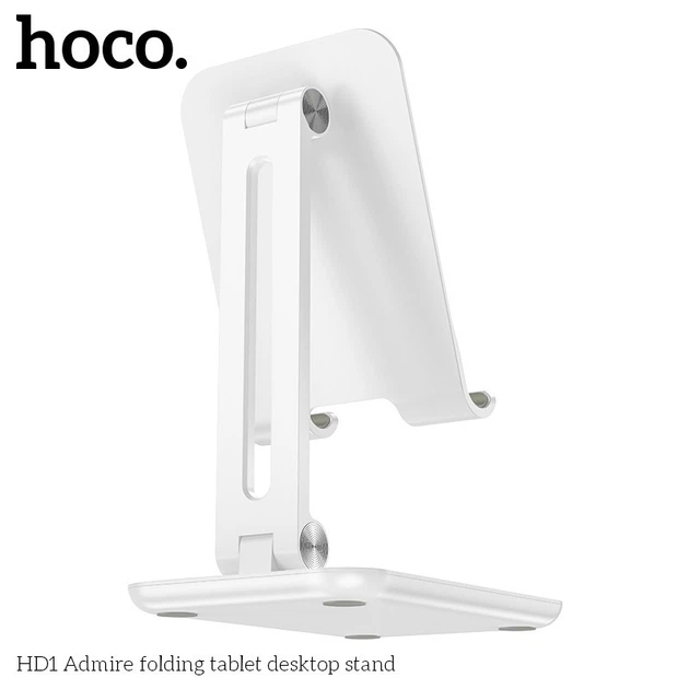 Универсальная подставка для телефона и планшета Hoco HD1 Admire Folding (компактная, настольная) - Белый - Фото 2 Универсальная подставка для телефона и планшета Hoco HD1 Admire Folding (компактная, настольная) - Белый - изображение 2