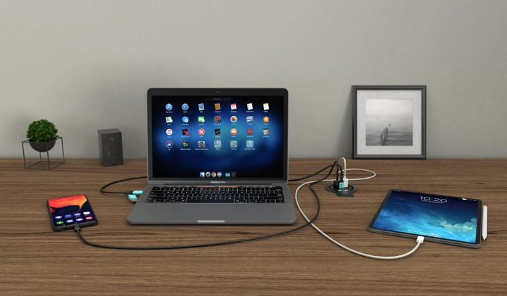 Зарядний пристрій i-Tec Fast Charger Built-in Desktop 96W для встановлення в робочий стіл (CHARGER96WD) (CHARGER96WD) - зображення 6