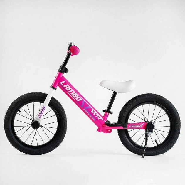 Велобег (беговел) Corso 14" Lambo, розовый L-0369 - изображение 3