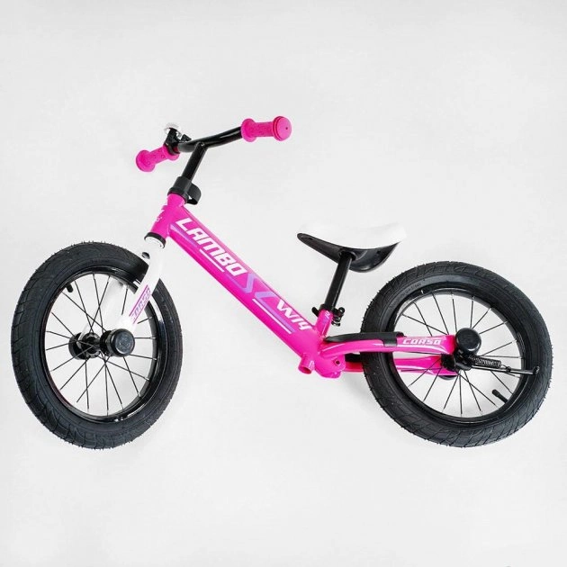 Велобег (беговел) Corso 14" Lambo, розовый L-0369 - изображение 4