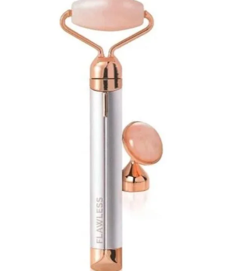 Массажер для лица роликовый Flawless Facial Roller 7112 Серый Батарейка АА (ICL44) - изображение 4