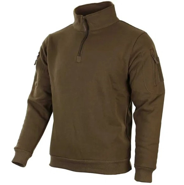 Кофта тактическая Mil-Tec Tactical Sweatshirt Coyote 11472519-ХL - изображение 1