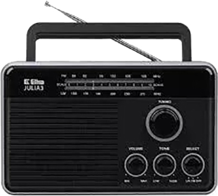 Radio Eltra Julia 3 czarne (5907727027905) - obraz 1