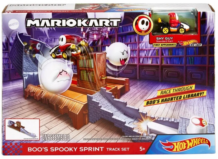 Автотрек Hot Wheel Mario Kart Boo's Spooky Sprint Trackset (887961873603) - зображення 1