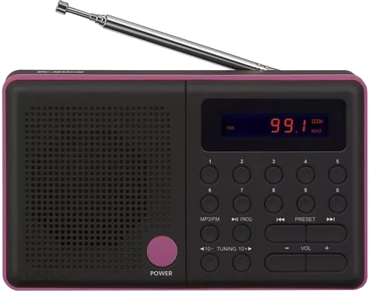 Radio Eltra Pliszka USB czarne (5907727028131) - obraz 1