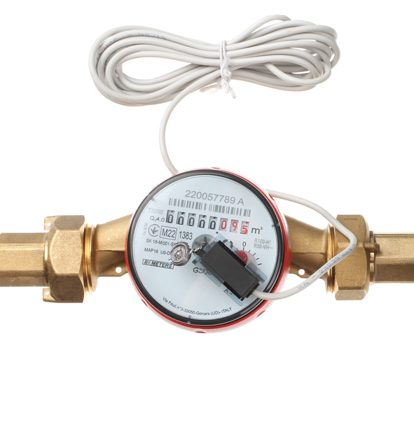 Счетчик воды с импульсным датчиком GSD8-R 3/4" ГВ +30°С- +90°С B METERS ...