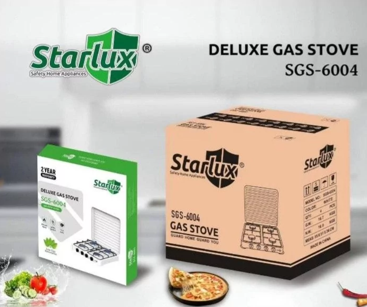 Настольная газовая плита на 4 конфорки, таганок под баллонный газ STARLUX SGS-6004 - Фото 5 Настольная газовая плита на 4 конфорки, таганок под баллонный газ STARLUX SGS-6004 - изображение 5