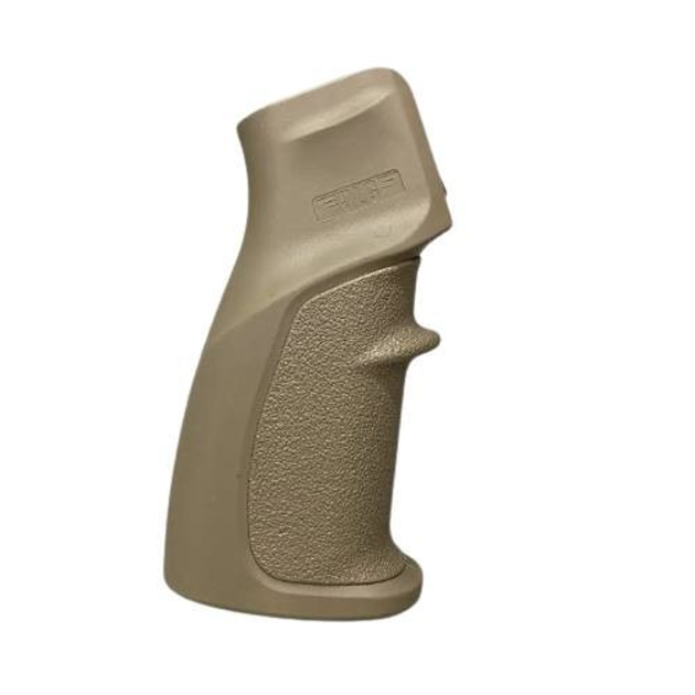 Рукоятка пистолетная прорезиненная для AR15 DLG TACTICAL (DLG-106), цвет Койот, с отсеком для батареек - изображение 1