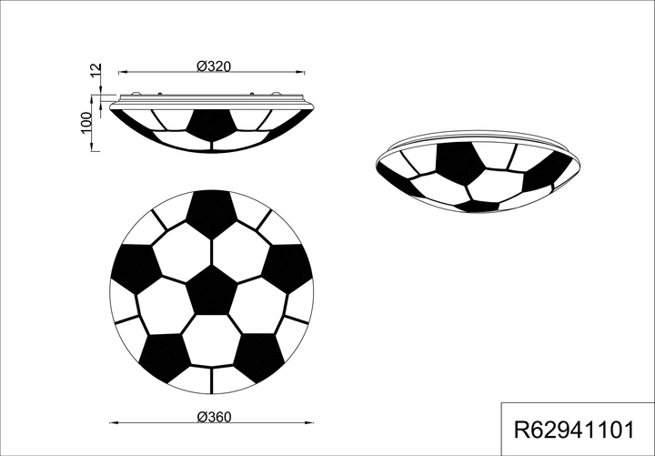 Люстра LED світлодіодна стельова Reality KLOPPI 12W 1160lm 3000K (R62941101) на кухню, для спальні, для вітальні - зображення 3