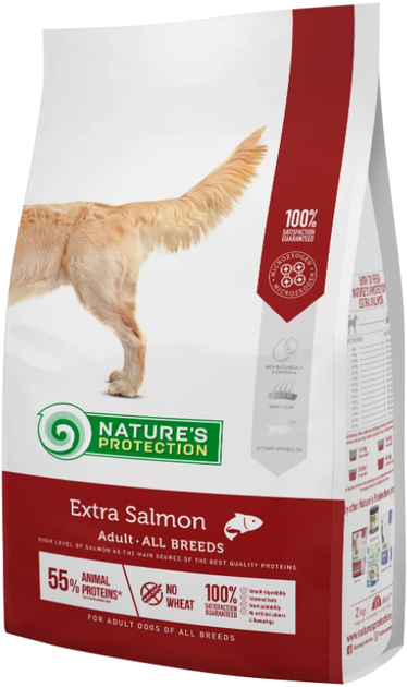 Сухий корм для дорослих собак всіх порід з лососем Extra Salmon Adult All Breeds 2кг - Фото 1 Сухий корм для дорослих собак всіх порід з лососем Extra Salmon Adult All Breeds 2кг - изображение 1