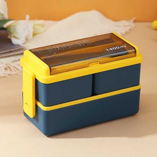 専用　2セット　M ・L各1セット Ланч набор 2в1 с ланч боксом и ланч бэгом Bento Set сине-желтый