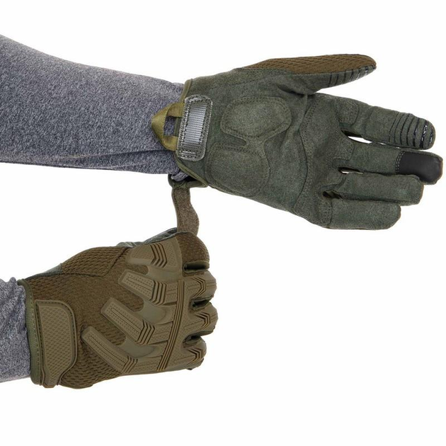 Рукавички тактичні із закритими пальцями Zelart Military Rangers 9875 розмір XL Olive - зображення 2