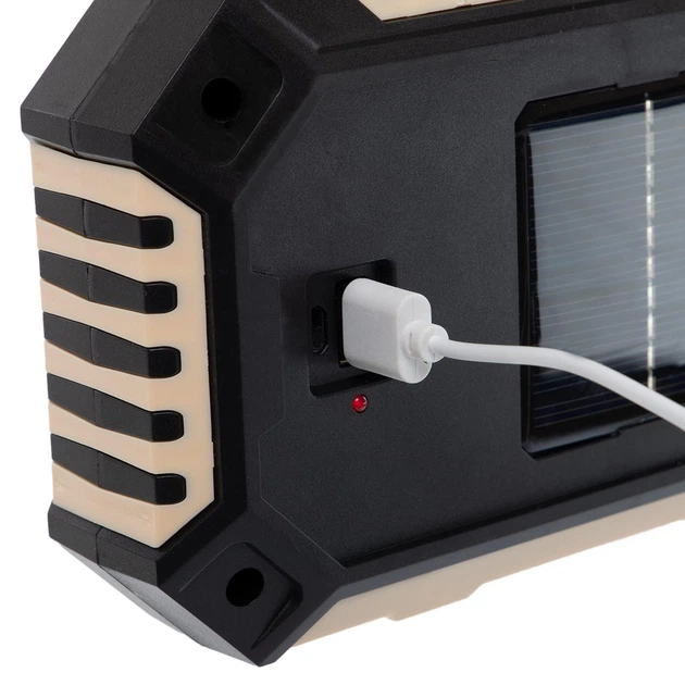 Фонарь кемпинговый светодиодный переносной Zelart Balog 8029-B USB зарядка + солнечная батарея - изображение 7