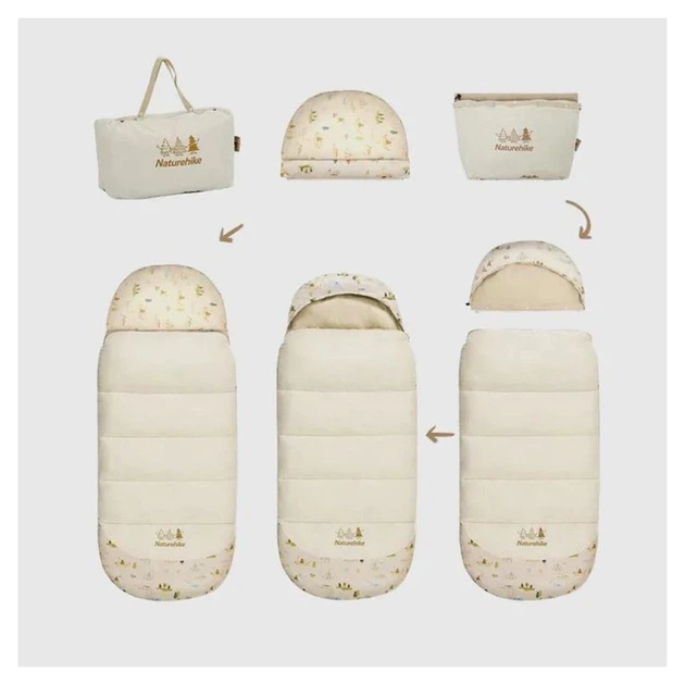 Спальный мешок Naturehike B180 CNH22SD001 Baby Beige (6927595799611) - Фото 4 Спальный мешок Naturehike B180 CNH22SD001 Baby Beige (6927595799611) - изображение 4