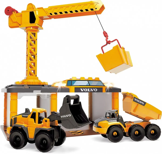 Ігровий набір Dickie Toys Будівельна станція Volvo (203726009) - зображення 1