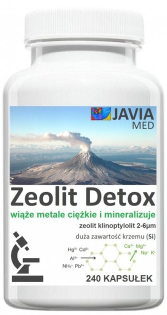 Універсальний засіб для чищення Javia Med Zeolit Detox 240 капсул (5903943954193) - зображення 1