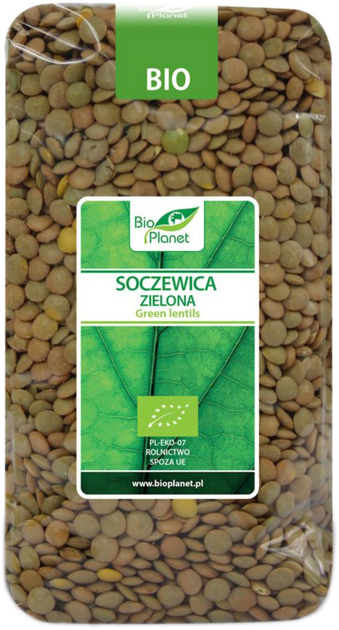 Soczewica zielona BIO PLANET 500 g (5902983782797) - obraz 1