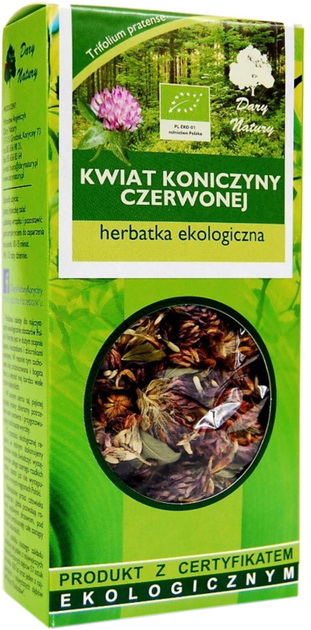 Herbata Dary Natury Koniczyna Czerwona kwiat Eko 25g (5902741000170) - obraz 1