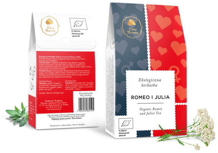 Herbata Dary Natury Romeo i Julia EKO 40g (2x20g) (5903246864595) - obraz 1