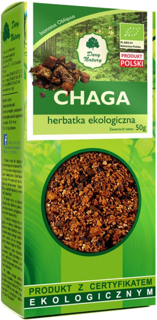 Herbata Dary Natury Chaga 50g guz brzozy (5903246866841) - obraz 1