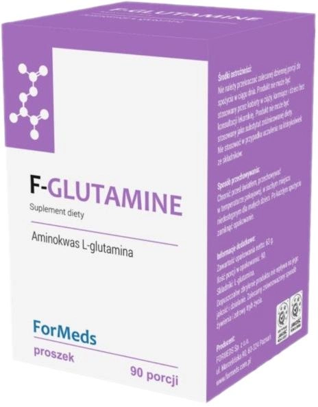 Дієтична добавка Formeds F-Глютамін 90 капсул для нервової системи (5902768866872) - зображення 1