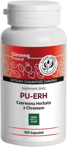Herbata z Chromem Ginseng Poland Pu-Erh Czerwona (8424409312335) - obraz 1