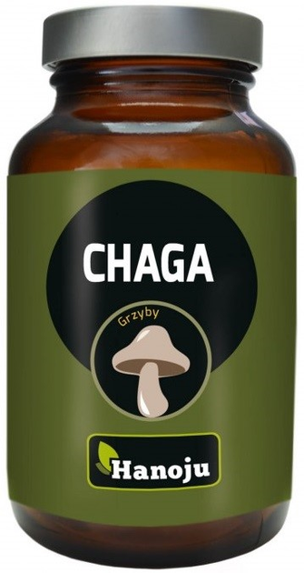 Suplement diety Hanoju Chaga Ekstrakt 400 mg 90 tabletek guz brzozy (8718164785559) - obraz 1