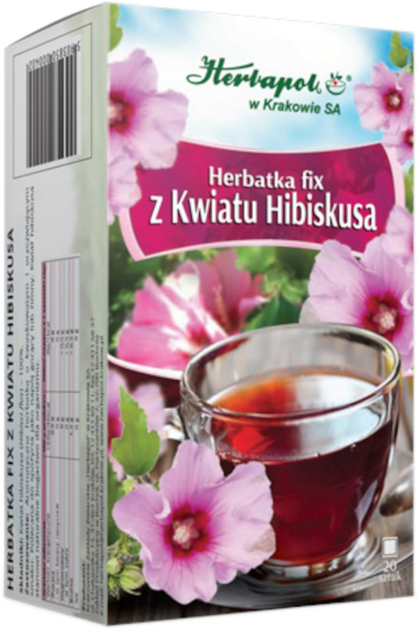 Herbatka Herbapol Fix Z Kwiatu Hibiskusa 20 saszetek (5903850000402) - obraz 1