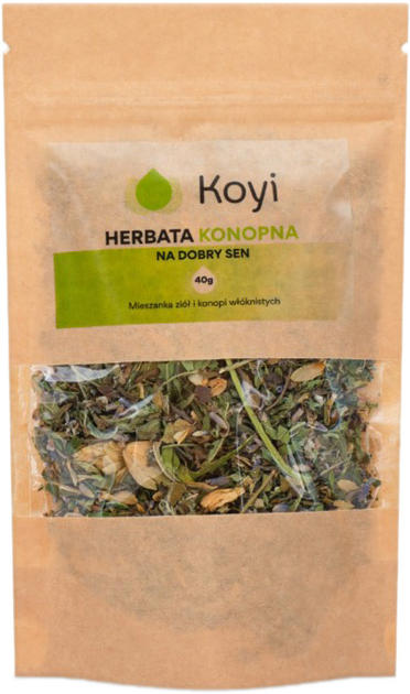 Конопляний чай Koyi 40 г для гарного сну (5904754577090) - зображення 1