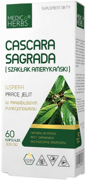 Suplement diety Medica Herbs Cascara Sagrada 60 kapsułek (5903968202156) - obraz 1